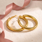 Chunky Gold Hoops