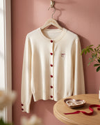 The Heart Button Cardigan