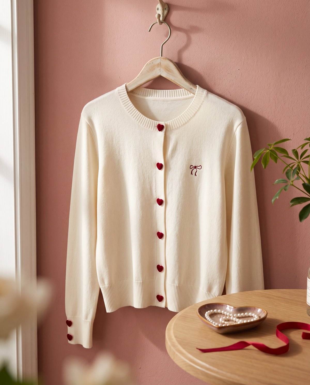 The Heart Button Cardigan