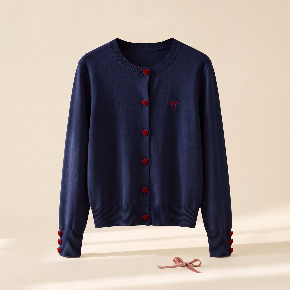 The Heart Button Cardigan