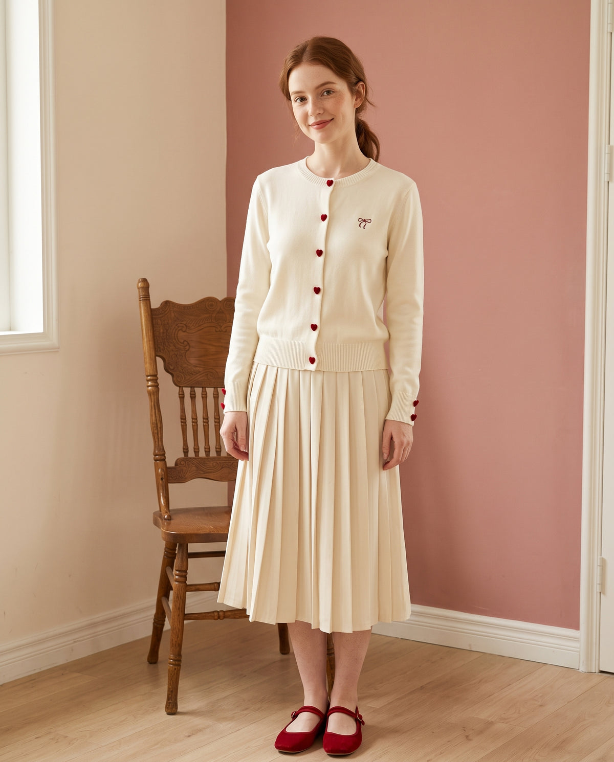 The Heart Button Cardigan
