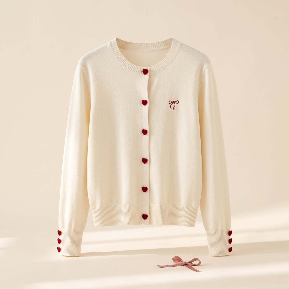The Heart Button Cardigan