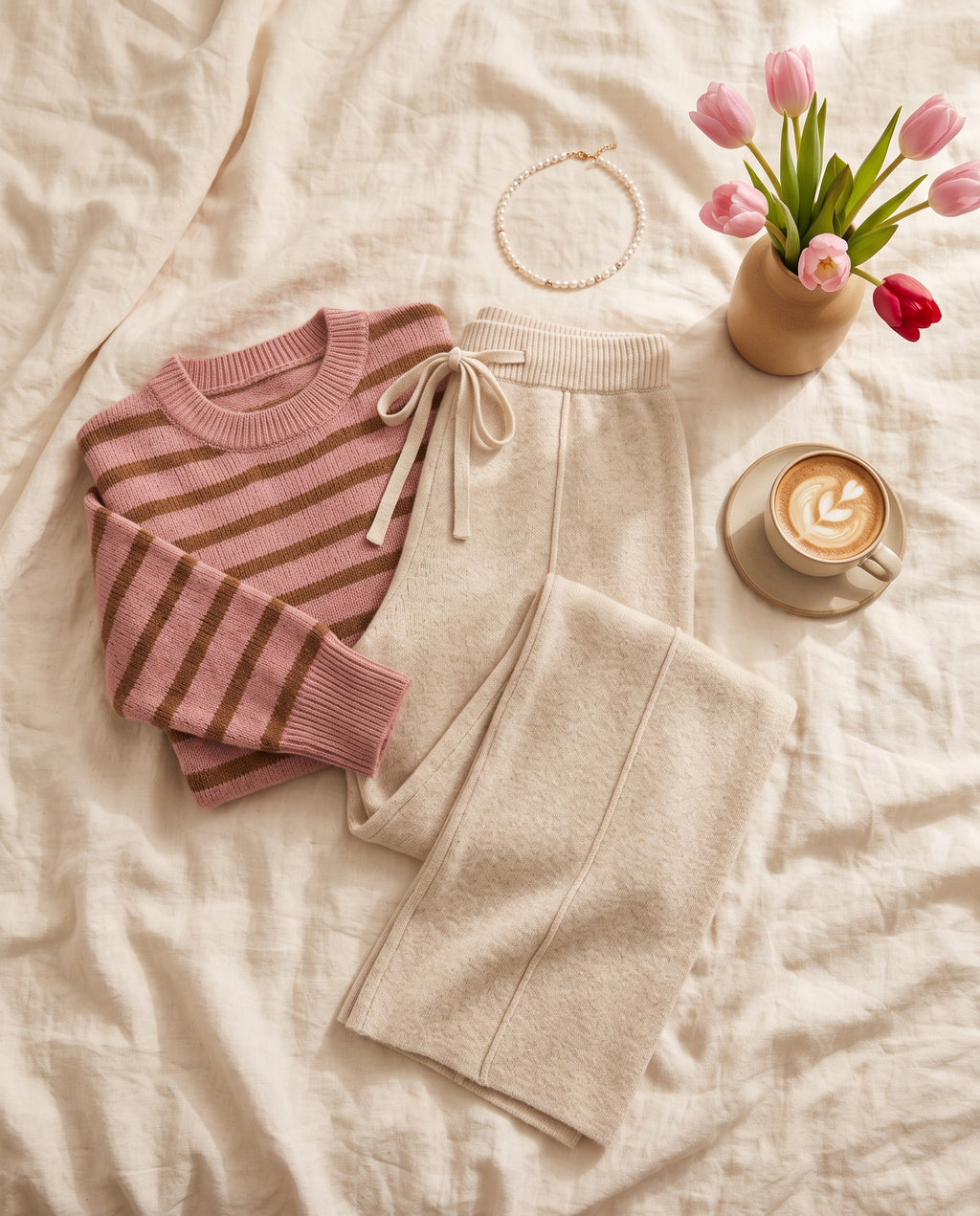 The Petite Knit Wide-Leg Pants
