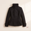 The Petite Peacoat — Black