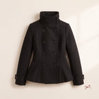 The Petite Peacoat — Black