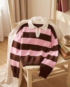 The Striped Polo Sweater