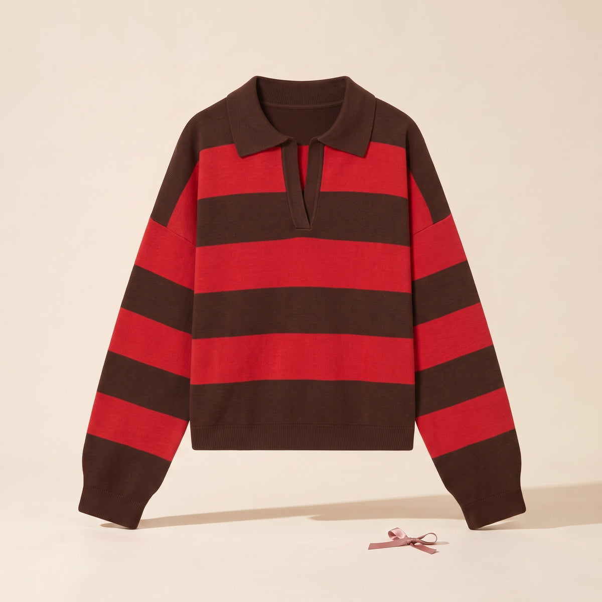 The Striped Polo Sweater