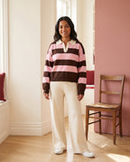 The Striped Polo Sweater