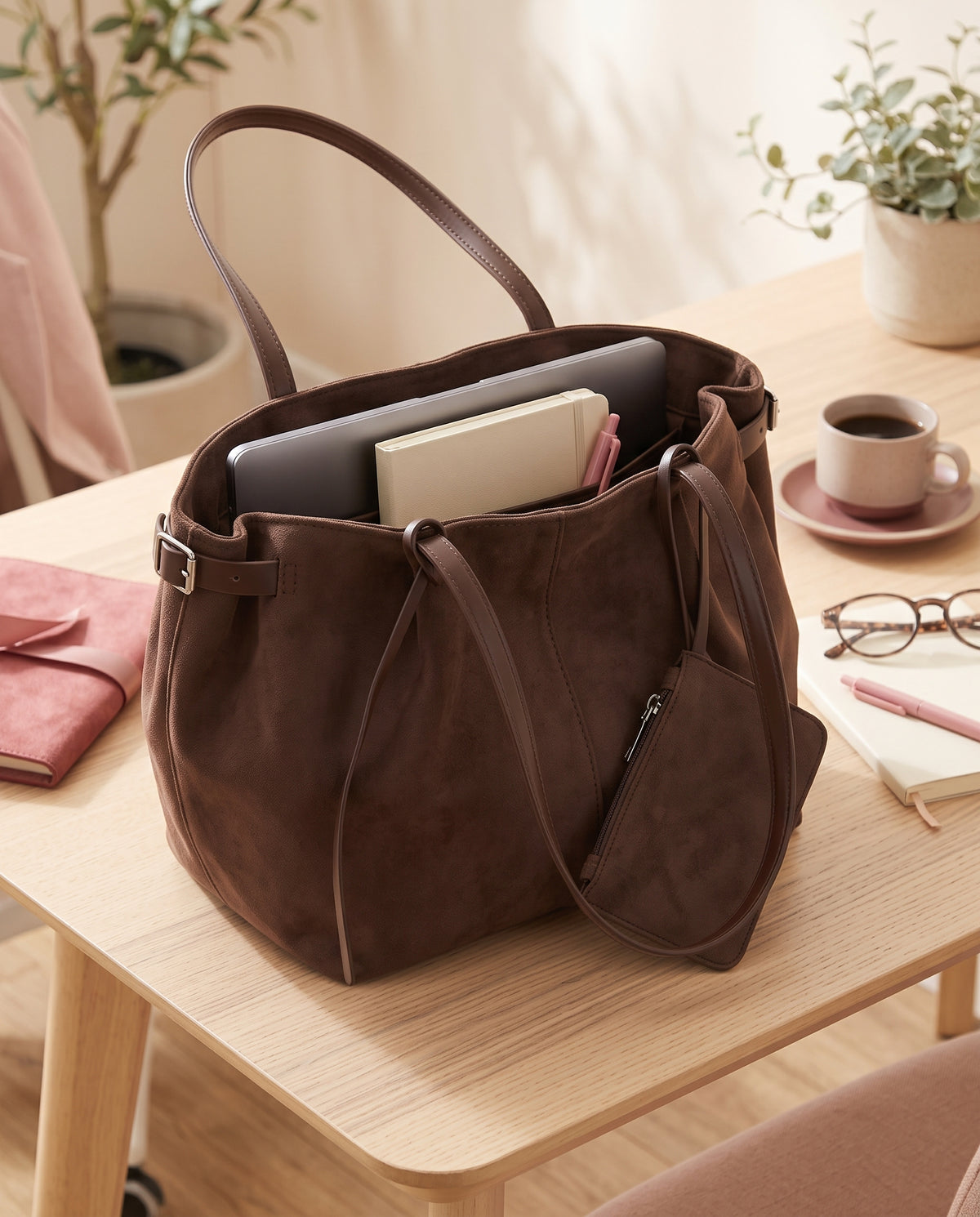 The Slouchy Suede Tote